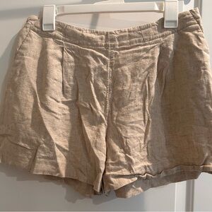 Loft Women's Tan Linen Shorts